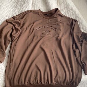 Shein Brown Crewneck
